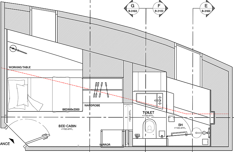 ダイブレースX号 ローワーシングルベットキャビン